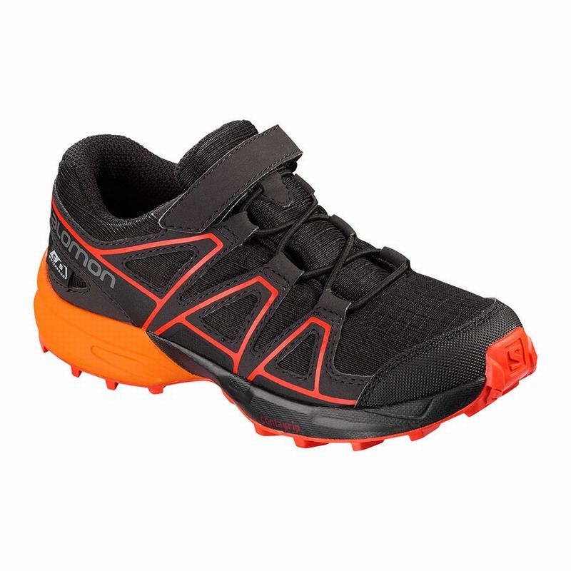 Zapatillas Trail Running Salomon Niños Negras / Marrones - Salomon Argentina SPEEDCROSS CLIMASALOMON